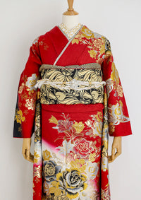 【振袖ネットレンタルすぐ届く成人式振袖】最短1週間でお届け！一際目立つ大人ギャル/KH-370