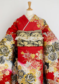 【振袖ネットレンタルすぐ届く成人式振袖】最短1週間でお届け！一際目立つ大人ギャル/KH-370