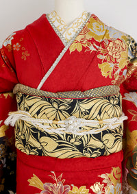 【振袖ネットレンタルすぐ届く成人式振袖】最短1週間でお届け！一際目立つ大人ギャル/KH-370