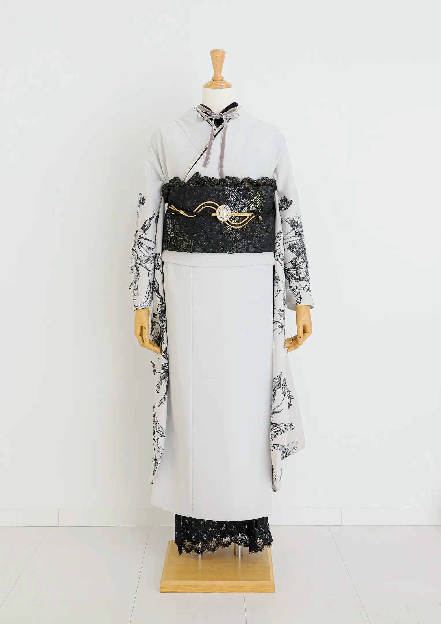 【振袖ネットレンタルすぐ届く成人式振袖】最短1週間でお届け！肩のフリルが個性的/KH-530