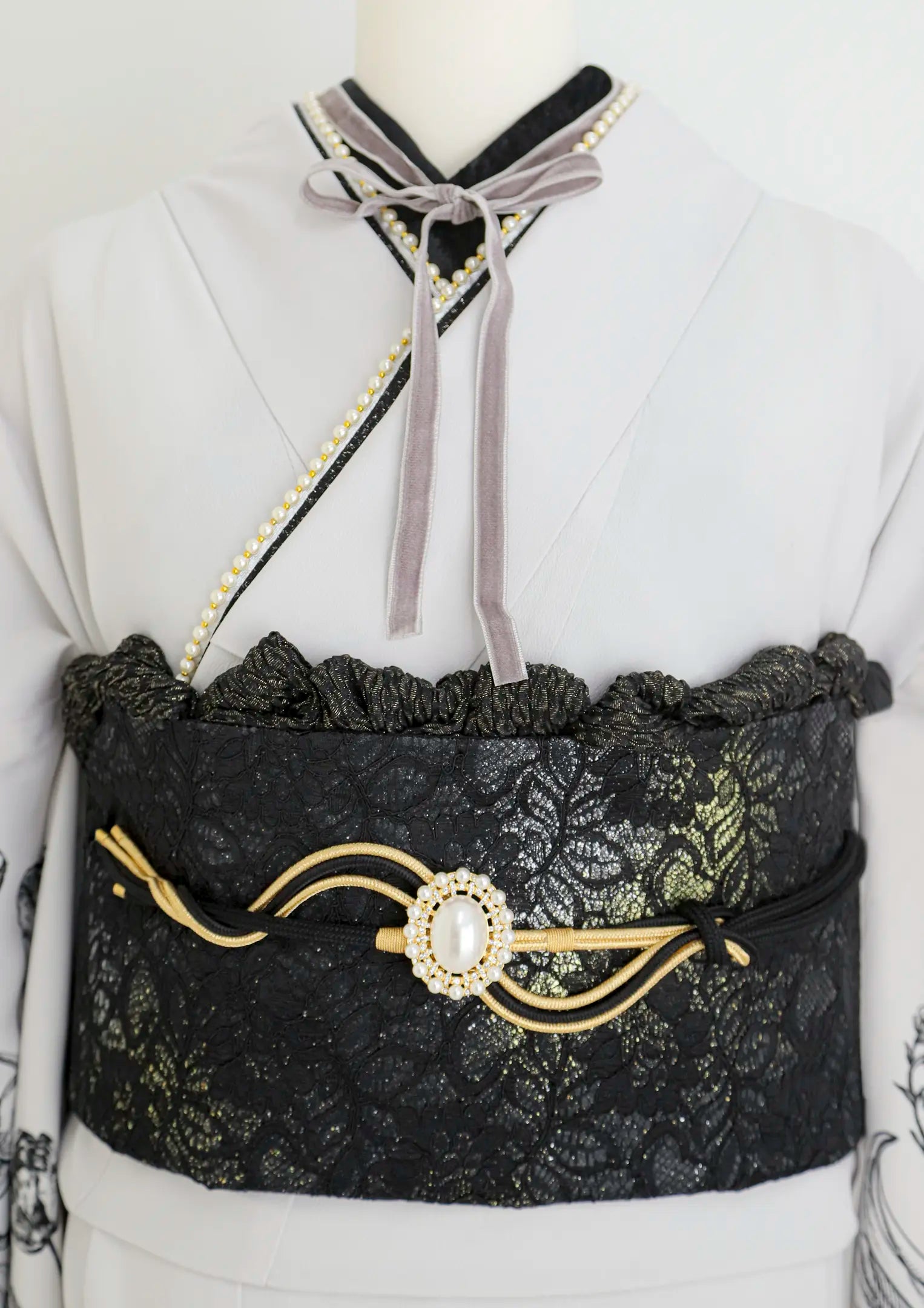 【振袖ネットレンタルすぐ届く成人式振袖】最短1週間でお届け！肩のフリルが個性的/KH-530