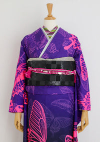 【振袖ネットレンタルすぐ届く成人式振袖】最短1週間でお届け！妖しく魅惑的な個性派振袖/KH-556