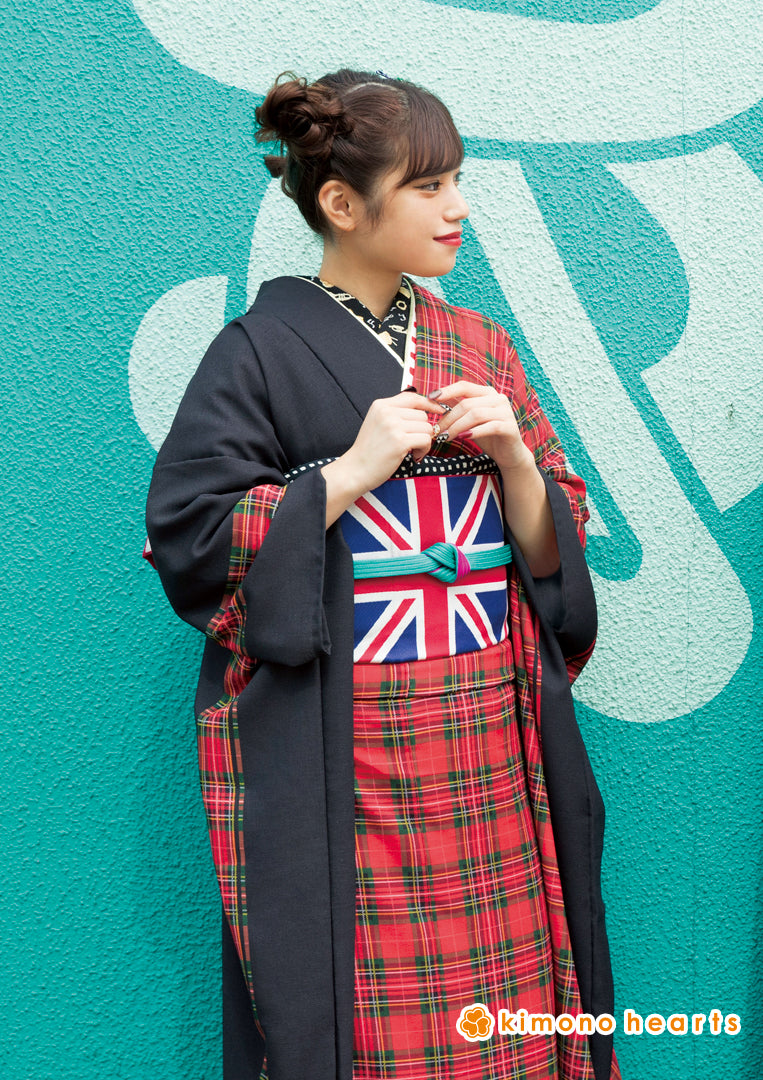 ♪期間限定価格⭐️人気の赤⭐︎未使用品 仕付け糸付 絹 振袖五点