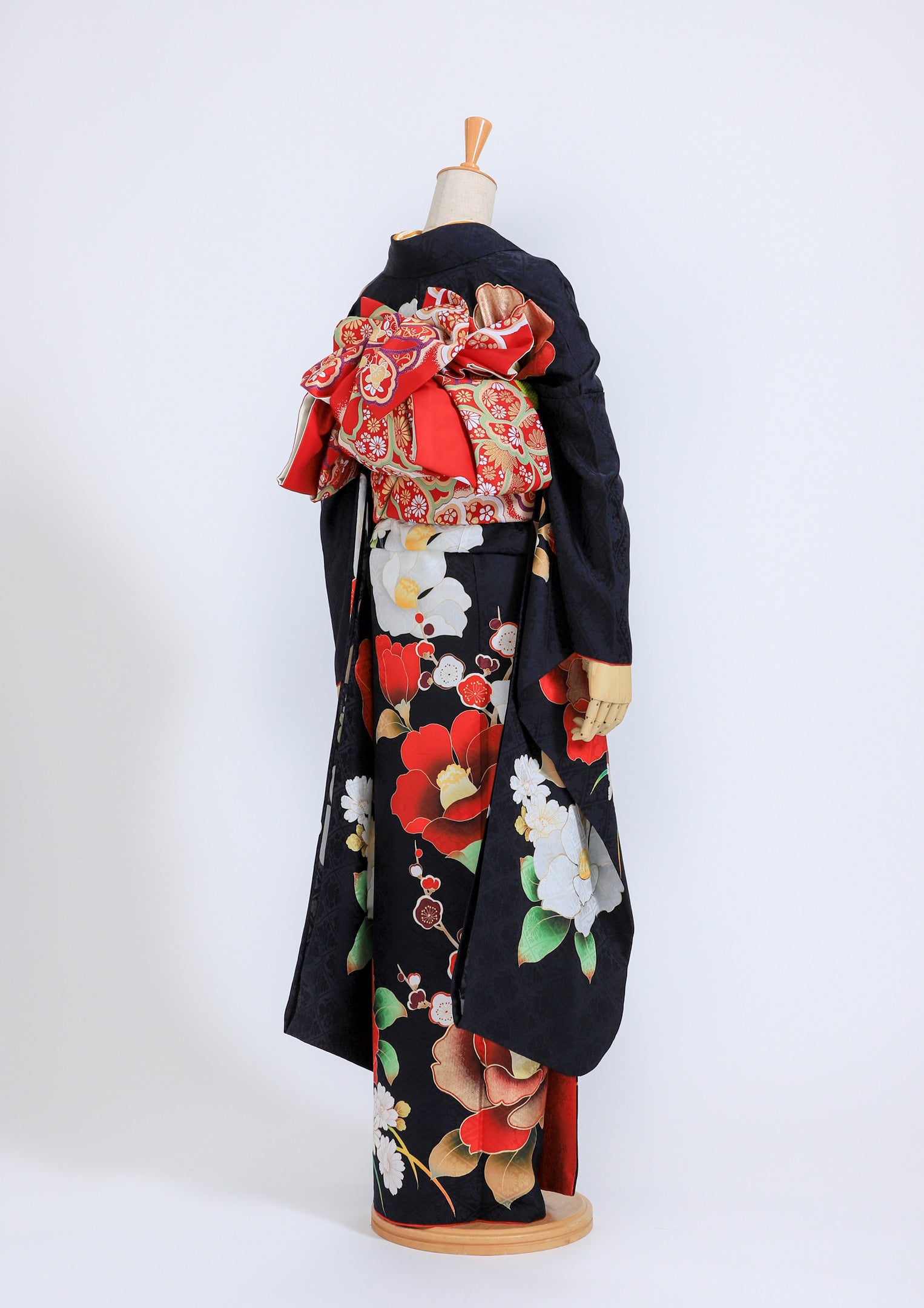 振袖&袋帯セット 振袖・袋帯セット 金通し 花びら模様 作家物 - からん