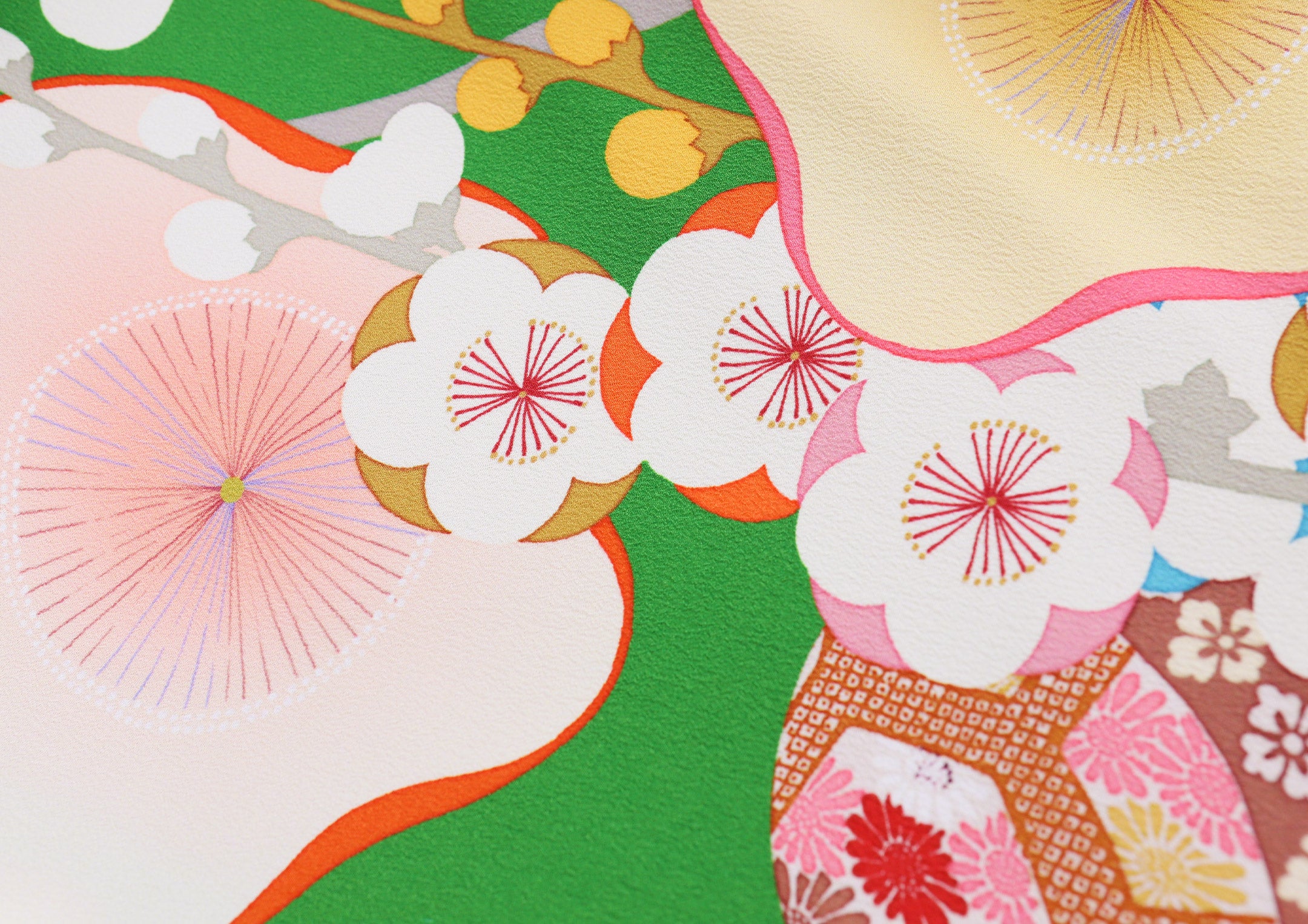 【新品】レア QutieFrash 着物袖 トップス 振袖ネットレンタル：柔らかな白と水色 】ふんわりと優しく/KH-540