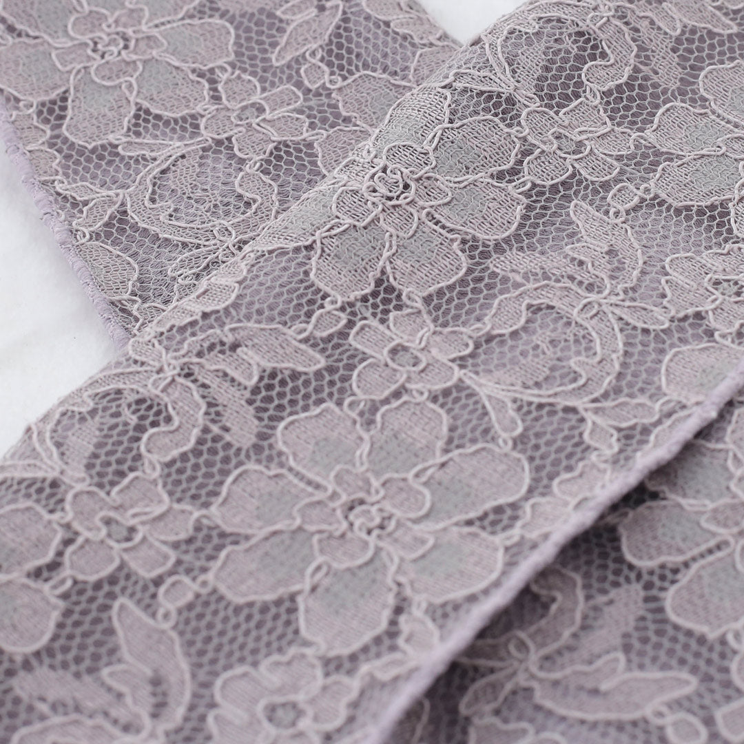 半衿：花柄レースグレー – kimono-hearts-onlinestore