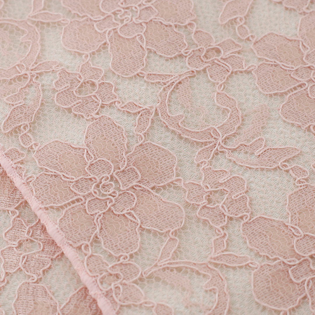 半衿販売：和装小物】キモノハーツオリジナル花柄レースピンク