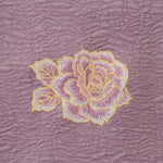 帯揚げ：ふくれ薔薇刺繍紫