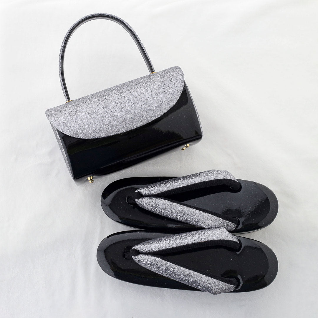 草履バッグ：グリッターシルバー – kimono-hearts-onlinestore
