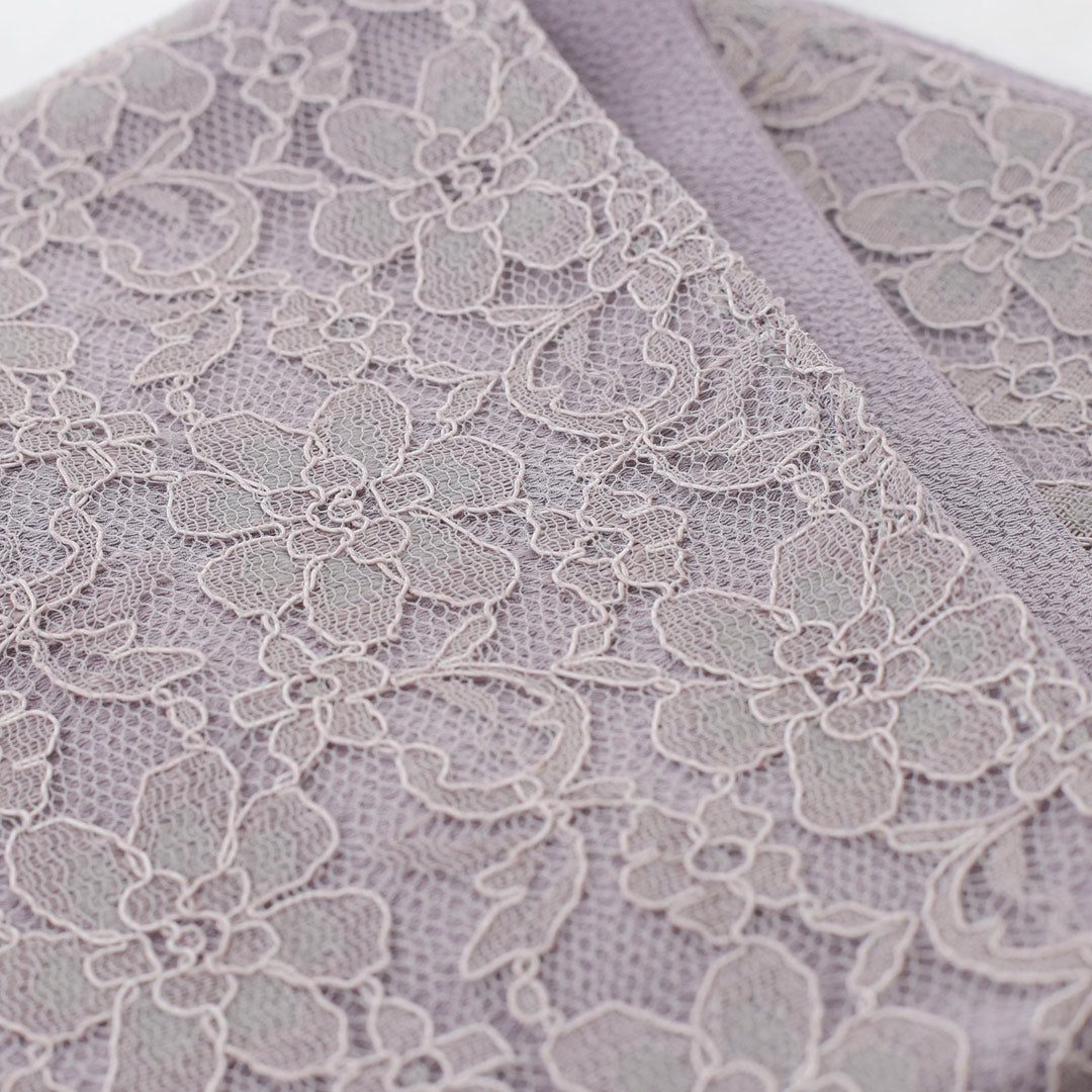 【新作からSALEアイテム等お得な商品満載】 帯揚げ：花柄レースグレー kimono-hearts-onlinestore – 服＆ファッション小物
