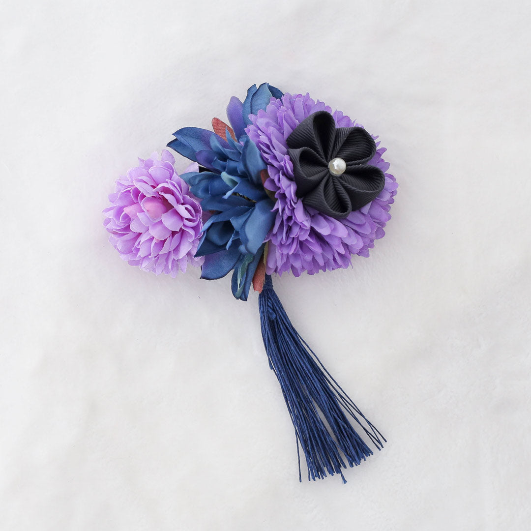 髪飾り：紫と青の組み合わせが上品でおしゃれ】hair-39 – kimono 