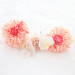【髪飾り：ピンクの大きい花と胡蝶蘭のヘアブーケ】ロマンティックガーリー hair-27