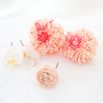 【髪飾り：ピンクの大きい花と胡蝶蘭のヘアブーケ】ロマンティックガーリー hair-27