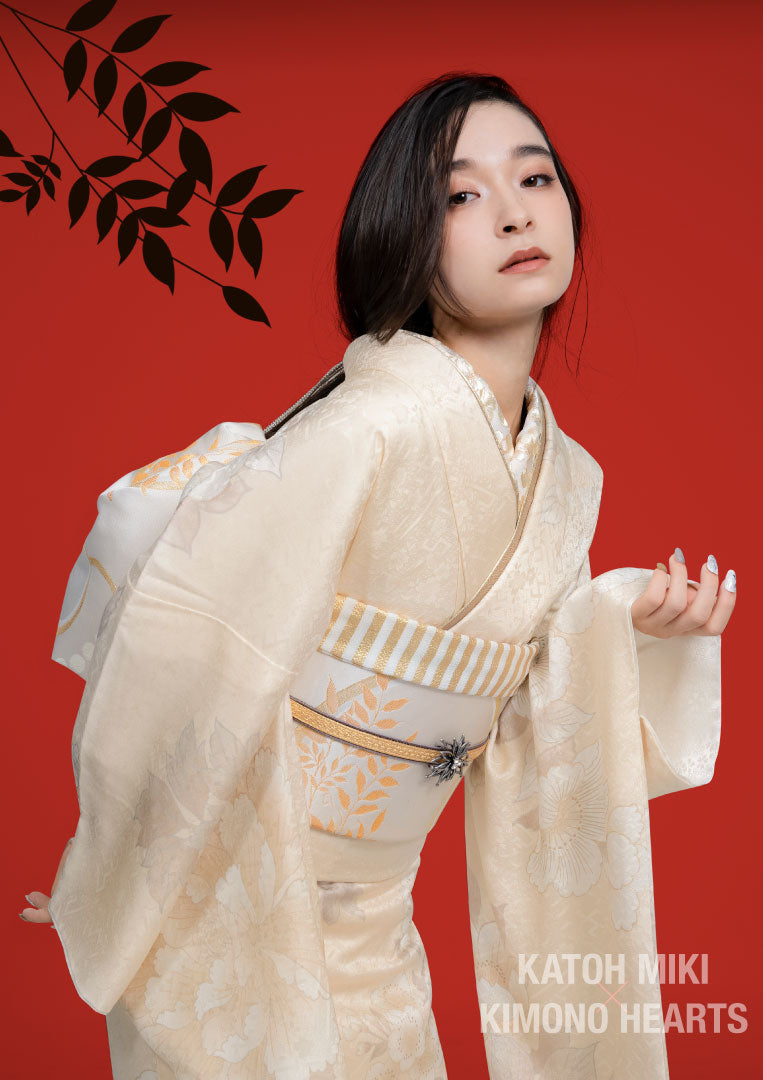 振袖ネットレンタル：白狐】クリエイターコラボ振袖/KH-413 – kimono